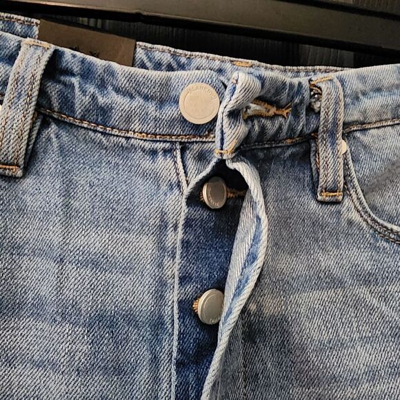 Blank NYC Baxter Rib Cage Jeans Straight Leg with Rips - Picture 7 of 14